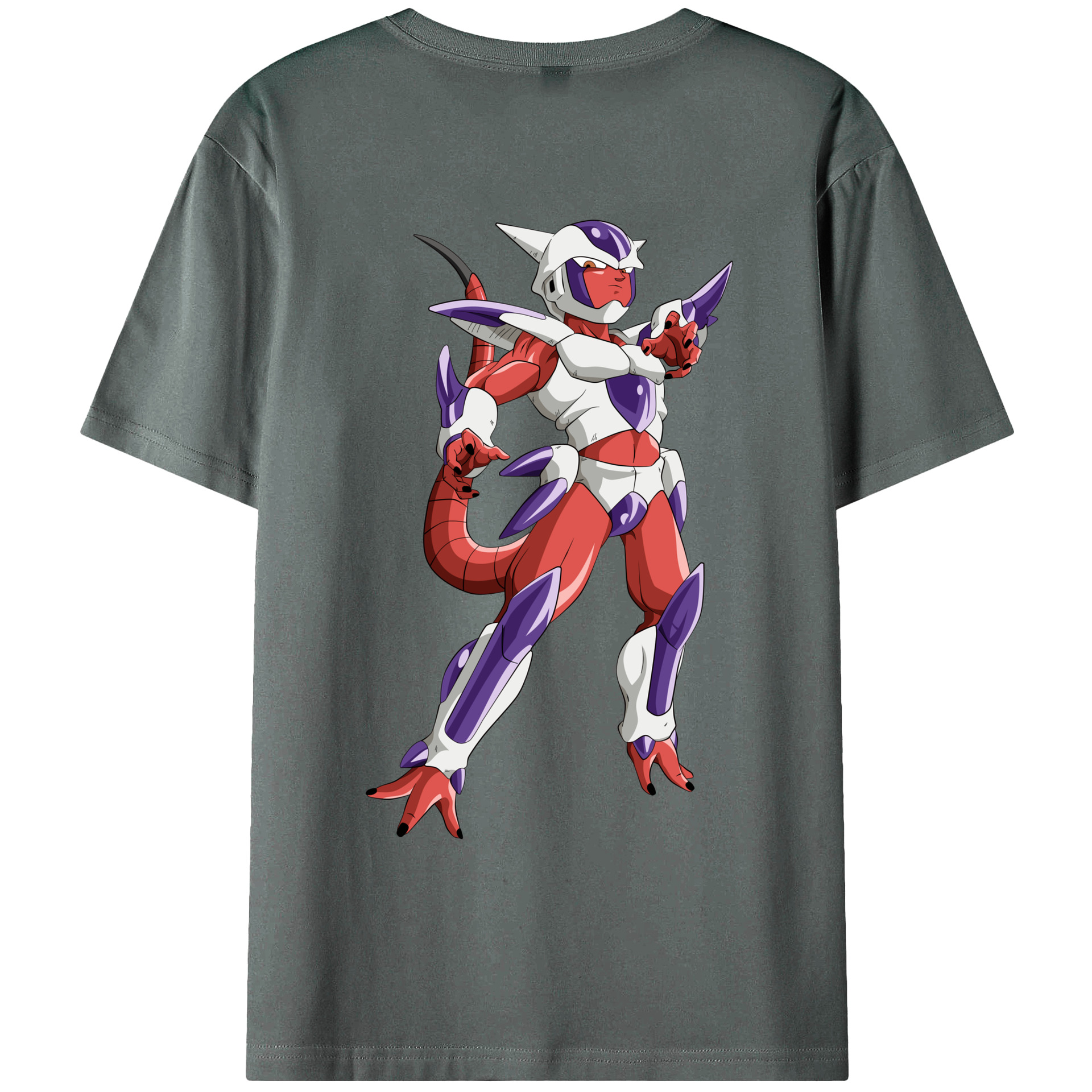（画像用） ドラゴンボール フリーザ DRAGON BALL Frieza 綿100％ メンズ半袖Tシャツ（バックプリント） 通気性